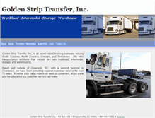 Tablet Screenshot of goldenstriptransfer.com